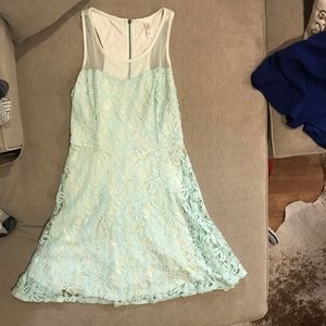 Mint Green Lace Dress